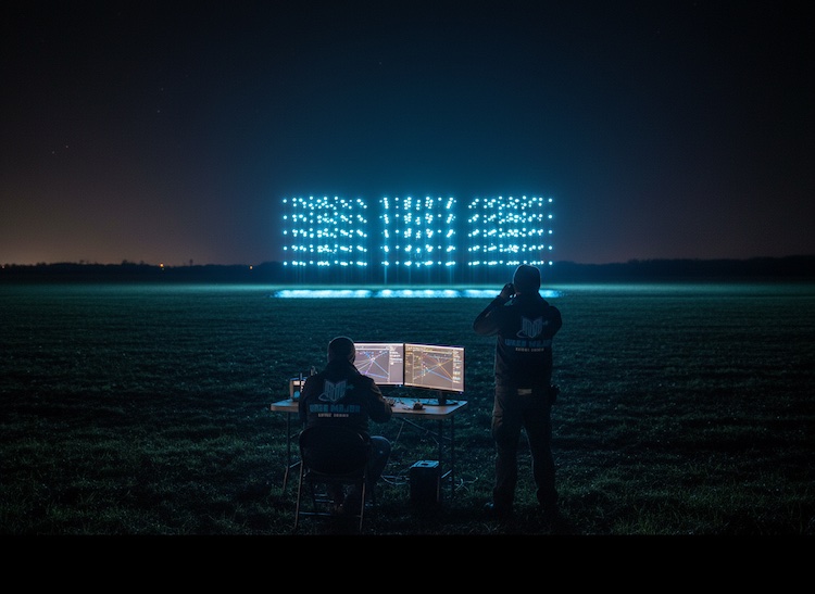 Droneshow Ursa Major Swarm drones